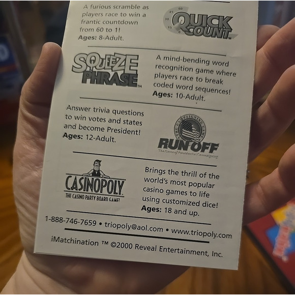 Vintage Imatchination Reveal Entertainment Matchplay Board Game - Picture 8 of 8